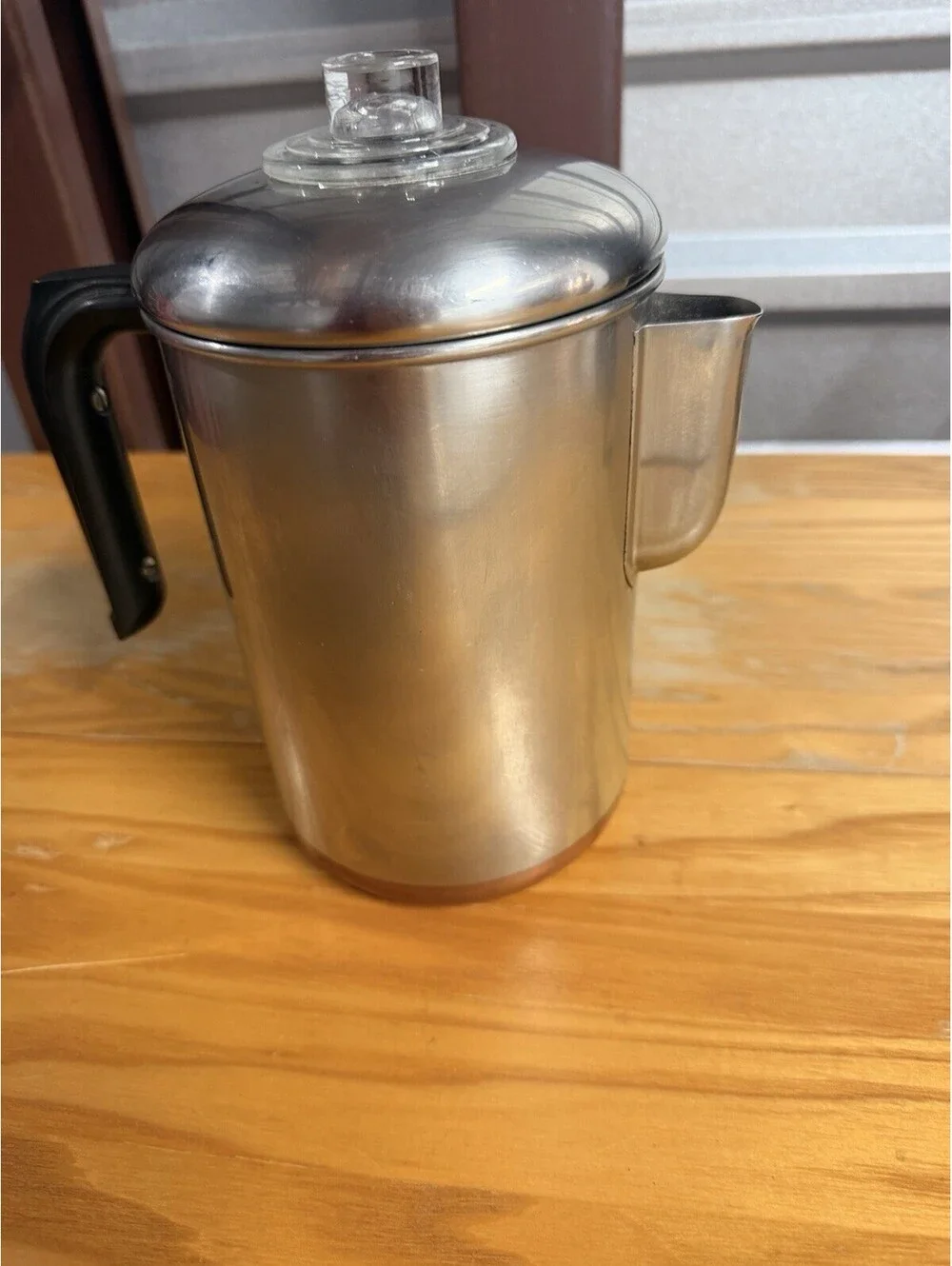 VINTAGE REVERE WARE COPPER CLAD STAINLESS 6 CUP NO PERCOLATOR PRE-1968 *